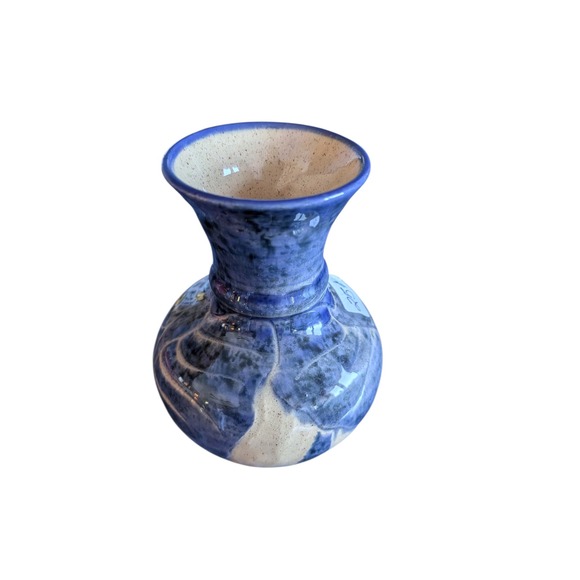 Doris LaPanting Other - Doris LaPanting Studio Pottery Blue Glazed Bud Vase 4 inch Hand Signed Ceramic